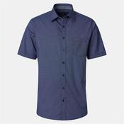 Casa Moda Kent Print Short Sleeve Shirt - Blue - M image