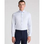 Remus Uomo Frank Print Tapered Shirt - Blue - 15 image