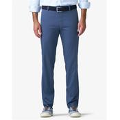 Meyer Bonn Micro Print Chinos - Blue - 34S image