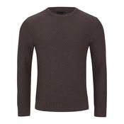 Remus Uomo Diagonal Design Sweater - Brown - S image