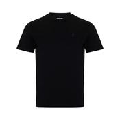 Remus Uomo Crew Neck Stretch T-Shirt - Black - S