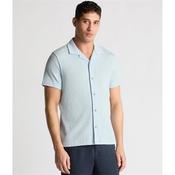 Remus Uomo Cuban Short Sleeve Shirt - Blue - S image