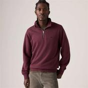 Levi's Original Hm 1/4 Zip - Burgundy - S image