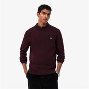 Lacoste Crew Neck Cotton Sweater - Burgundy - S image
