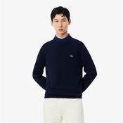 Lacoste Crew Neck Cotton Sweater - Navy - S