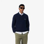 Lacoste Long Sleeved Knitted Polo Shirt - Navy - S image