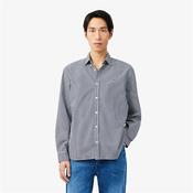 Lacoste Lightweight Poplin Plaid Shirt - Navy - S image