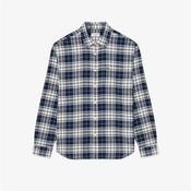 Lacoste Plaid Flannel Shirt - Navy - S