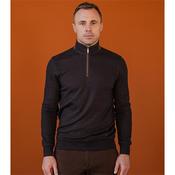 Bowe Tailoring Gustard 1/4 Zip - Brown - S