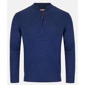 Andre Inch 1/4 Zip Jumper - Blue - M image