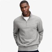 Superdry Essential Serif Logo 1/2 Zip - Grey - S