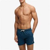 Superdry Embroidered Logo Swim Shorts - Blue - S