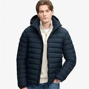 Superdry Hooded Fuji Padded Jacket - Navy - S image