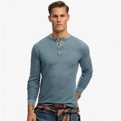 Superdry Textured Grandad Top - Blue - S image