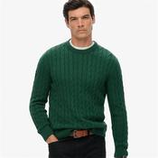 Superdry Cotton Cable Knit Jumper - Green - S