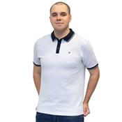 Mineral Bruno Jaquard Polo Shirt - Sky - S