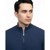 Mineral Brendan Ribbed 1/4 Zip - Blue - S image