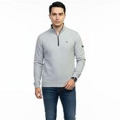 Mineral Brendan Ribbed 1/4 Zip - Grey - S image