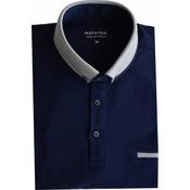 Advise Knitted Collar Polo Shirt - Navy - S image