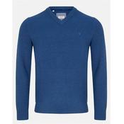 Benetti Quinn V-Neck Jumper - Blue - L