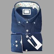 Marnelli Scott Linen Mix Shirt - Navy - S