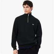 Lacoste Zip-Up Interlock Sweatshirt - Black - S image