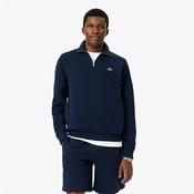 Lacoste Zip-Up Interlock Sweatshirt - Navy - S image