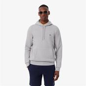 Lacoste Fleece Hoodie - Grey - S
