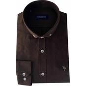Tom Penn Oxford Shirt - Brown - S image