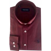 Tom Penn Oxford Shirt - Red - S image