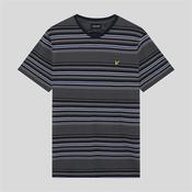 Lyle&amp;Scott Multi Stripe Cotton T-Shirt - Navy - S