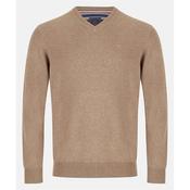 Andre Valencia V-Neck Jumper - Beige - M
