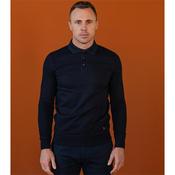 Bowe Tailoring White Ls Polo Shirt - Dark Navy - S