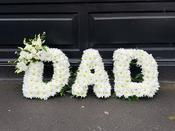 Dad Funeral Flowers Name Tributes