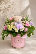 Colourful mix hatbox 