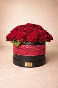 Crimson Romance Hat Box