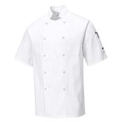 C733 – Cumbria Chefs Jacket – Short Sleeve – White image