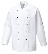 C834 – Somerset Chefs Jacket – Long Sleeve – White image