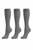 Knee High Socks - 3 Pack - Grey image