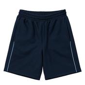 Tracksuit Shorts Navy with Sky-Blue Piping image