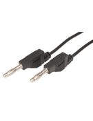 Plug Lead 4mm 50cm Black