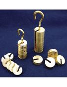 RES/137A Mass,Brass,Slotted Mass 1g