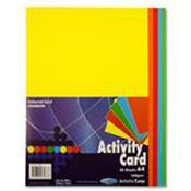 Assorted Coloured Card: A4 (50)