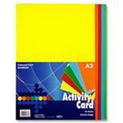 Assorted Coloured Card: A2(25)