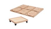 Wooden Blocks Trolley Set 2 - (6 Block Sets &amp;amp; Wheels)