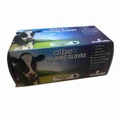 Albex Black Milking Gloves Pack of 100