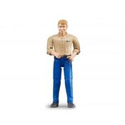 Male Farmer Blue Jeans