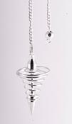 Silver Plated Spiral Pendulum