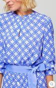 Maeve Tea Dress  ECOVERO™ Viscose Geo Cornflower Blue image