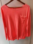 Pocket tee in neon coral image